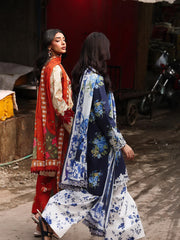 RajBari Nissa Floral Symphony Embroidered Lawn Unstitched 3Pc Suit D-05
