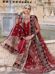 Noor Kaani by Saadia Asad Embroidered Net Unstitched 3Pc Suit D-05