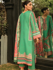 Rang Rasiya Florence Embroidered Lawn Unstitched 3Pc Suit D-05 JADE