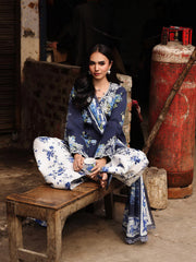 RajBari Nissa Floral Symphony Embroidered Lawn Unstitched 3Pc Suit D-05