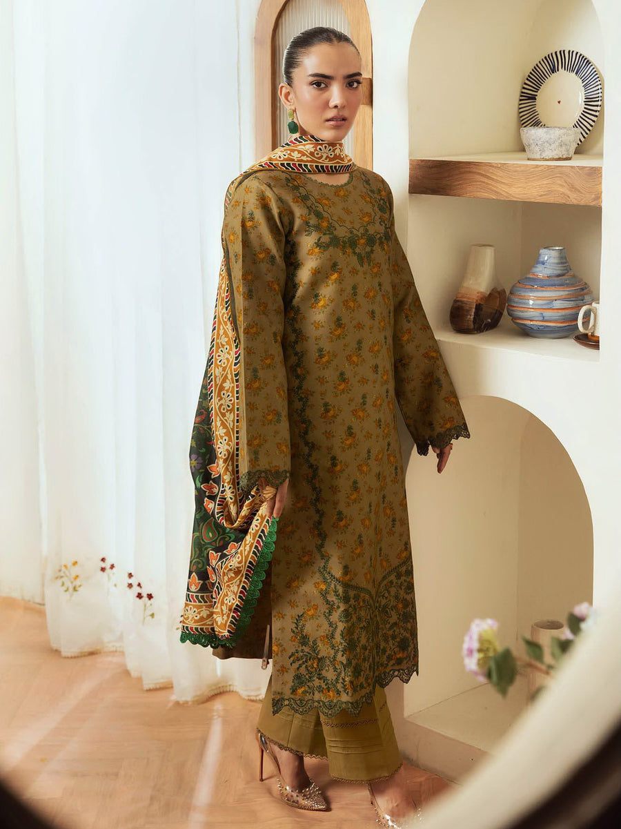 Nissa by RajBari Premium Embroidered Marina Unstitched 3Pc Suit D-05