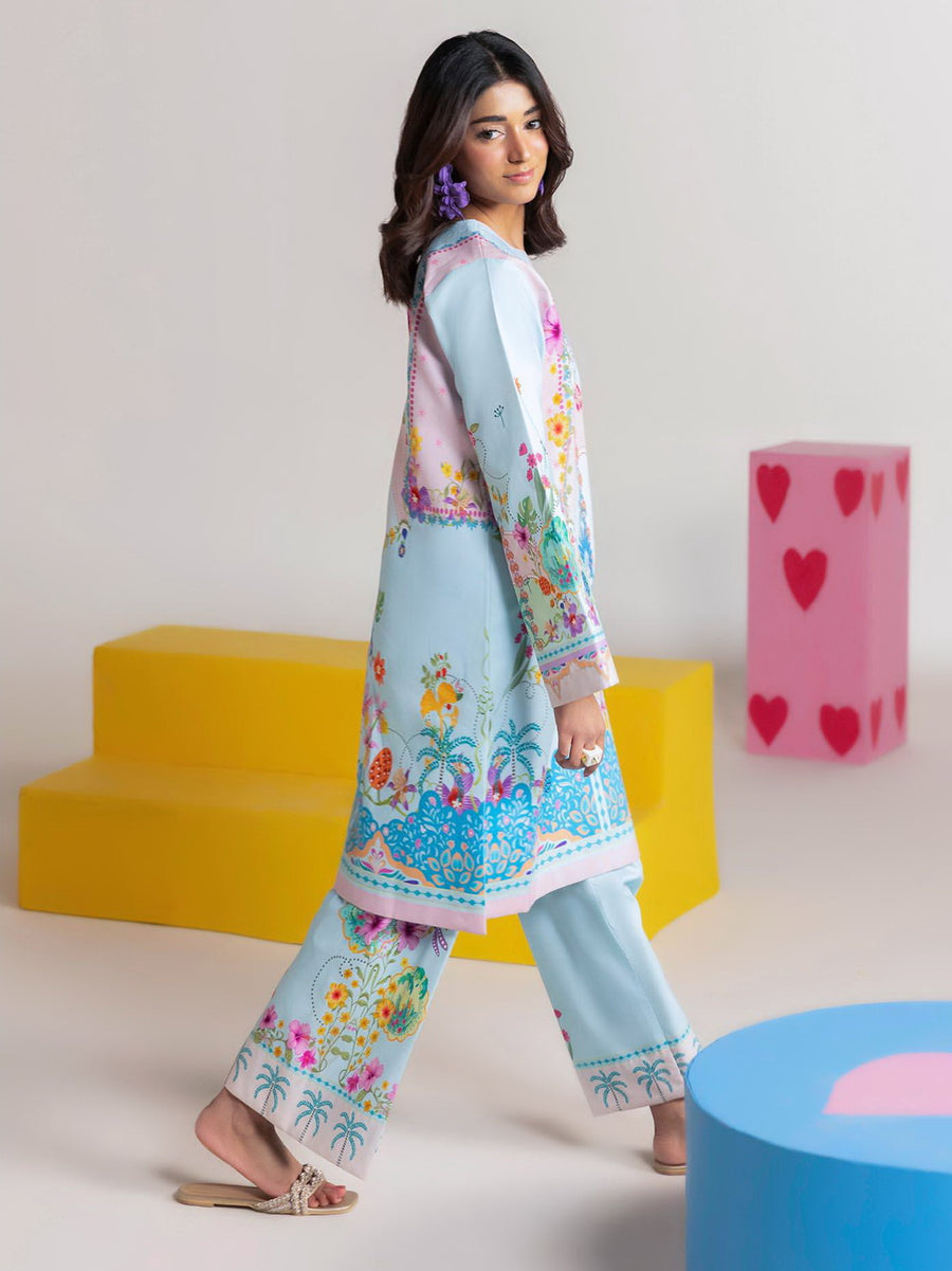RajBari Amal Summer Prints Exclusive 2Pc Unstitched Lawn Suit D-05