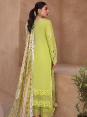 Rang Rasiya Premium Embroidered Lawn Unstitched 3Pc Suit D-05 LIME