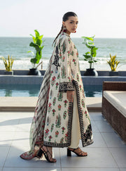 Zainab Chottani Tahra Embroidered Lawn Unstitched 3Pc Suit D-05 AZUREH