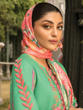 Rang Rasiya Florence Embroidered Lawn Unstitched 3Pc Suit D-05 JADE