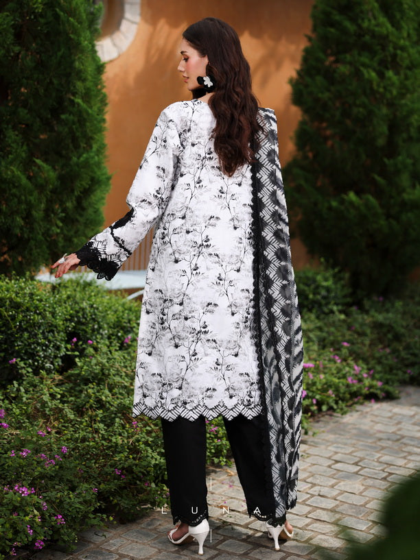 Rang Rasiya Lifestyle Embroidered Lawn Unstitched 3Pc Suit D-05 Luna
