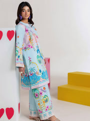RajBari Amal Summer Prints Exclusive 2Pc Unstitched Lawn Suit D-05