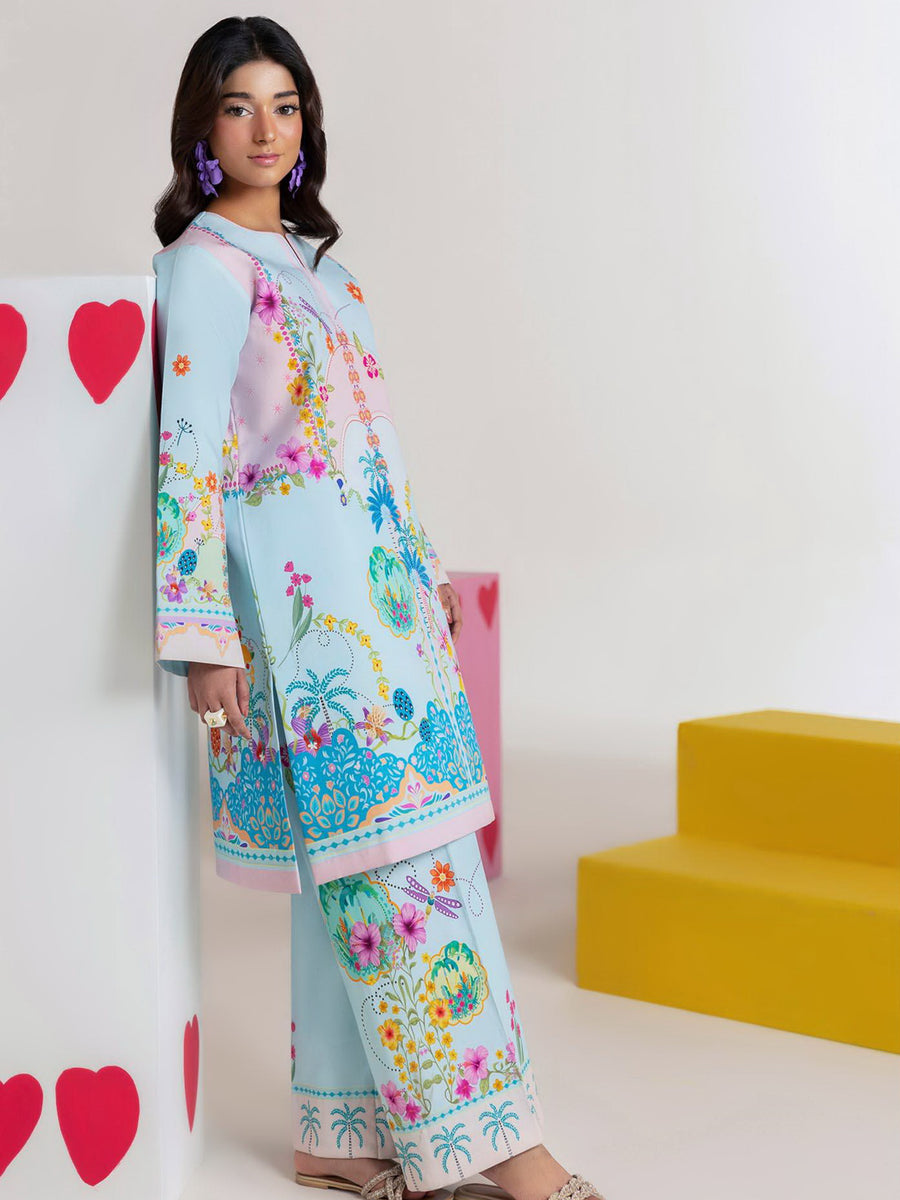 RajBari Amal Summer Prints Exclusive 2Pc Unstitched Lawn Suit D-05