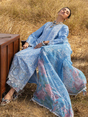 Zainab Chottani Embroidered Lawn Unstitched 3Pc Suit D-05 Azule