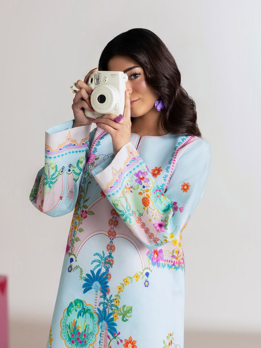 RajBari Amal Summer Prints Exclusive 2Pc Unstitched Lawn Suit D-05