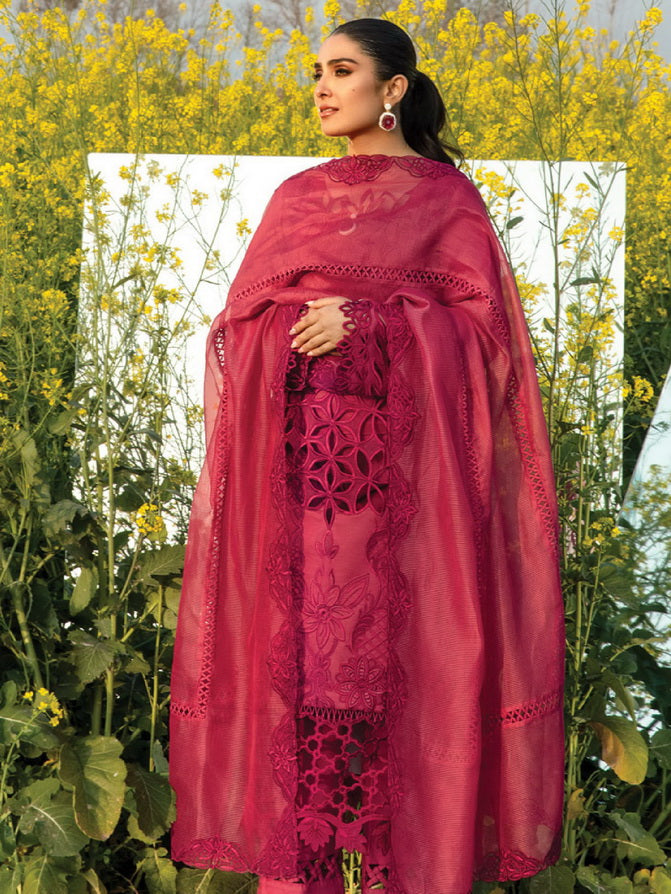 Rang Rasiya Premium Embroidered Lawn Unstitched 3Pc Suit D-05 MAYA