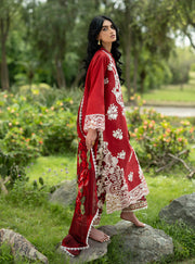 Zainab Chottani Luxe Lawn Unstitched Embroidered 3Pc Suit D-05 Rohe