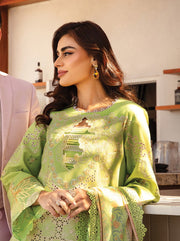 Rang Rasiya Premium Embroidered Lawn Unstitched 3Pc Suit D-03 ELAHEH