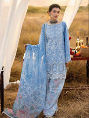 Zainab Chottani Embroidered Lawn Unstitched 3Pc Suit D-05 Azule