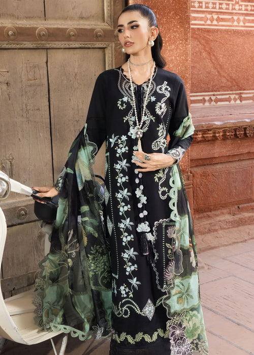 Saira Shakira Bloom Embroidered Lawn Unstitched 3Pc Suit D-05A ELISE