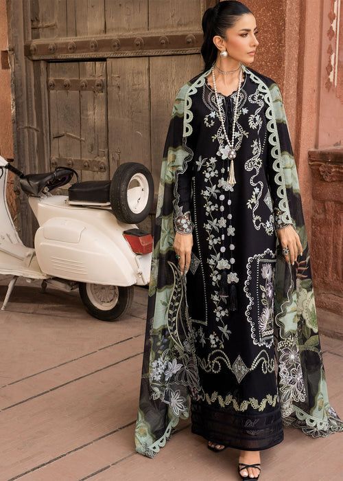 Saira Shakira Bloom Embroidered Lawn Unstitched 3Pc Suit D-05A ELISE