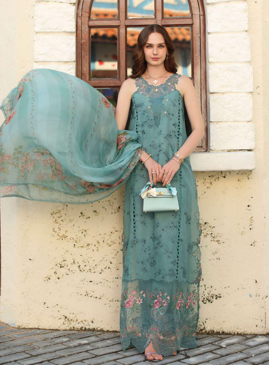 Noor by Saadia Asad Luxe Chikankari Unstitched Lawn 3Pc Suit D5-B