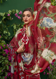 Saira Shakira Bloom Embroidered Lawn Unstitched 3Pc Suit D-05B ELISE