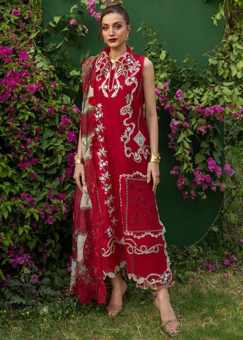 Saira Shakira Bloom Embroidered Lawn Unstitched 3Pc Suit D-05B ELISE
