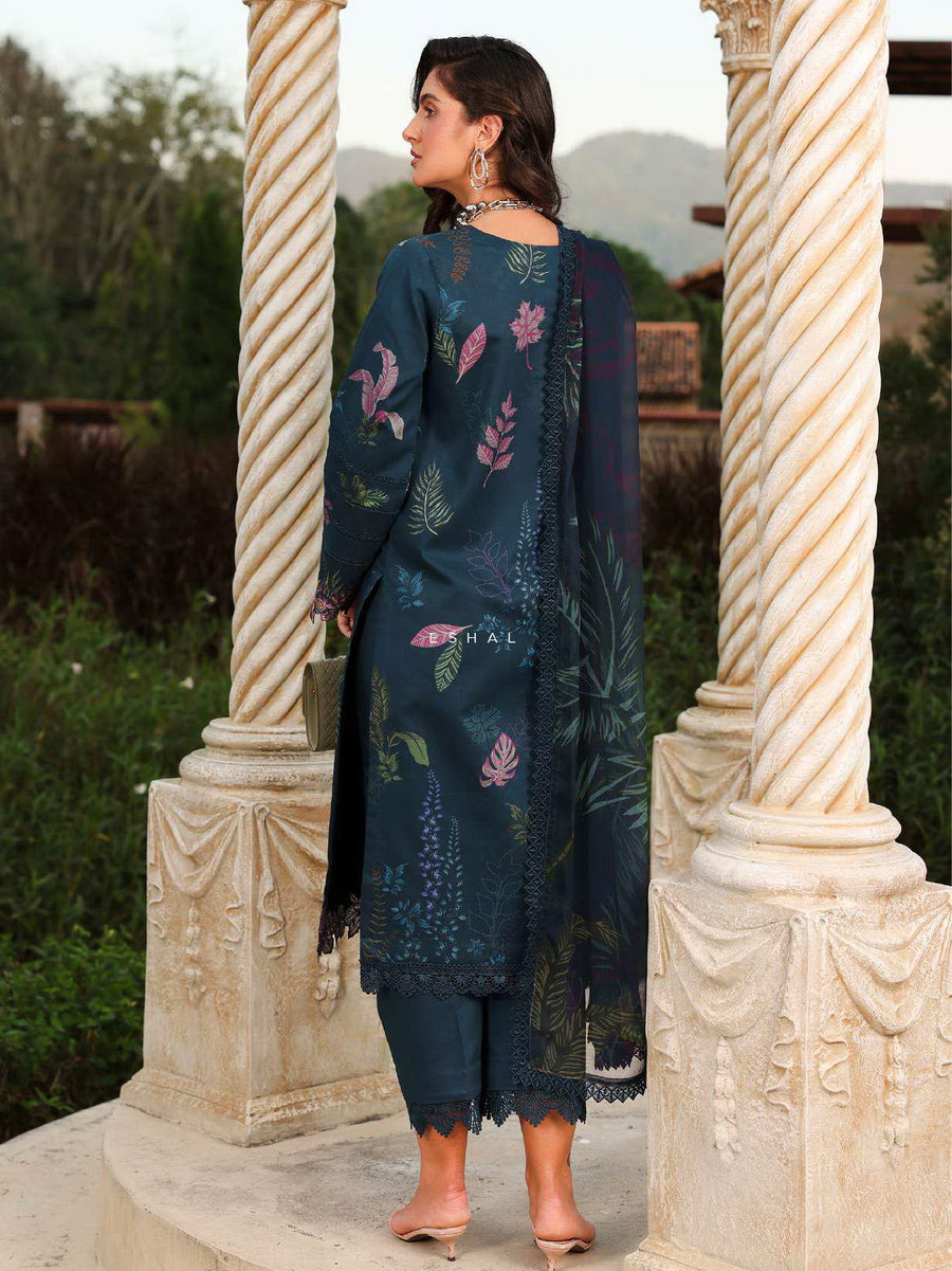 Rang Rasiya Florence Embroidered Lawn Unstitched 3Pc Suit D-05 ESHAL