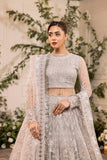 House of Nawab Azalea Embroidered Net Unstitched 3Pc Suit D-05 FARSHI