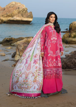 Sadaf Fawad Khan Siraa Embroidered Lawn Unstitched 3Pc Suit D-05 GULRUKH
