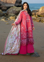 Sadaf Fawad Khan Siraa Embroidered Lawn Unstitched 3Pc Suit D-05 GULRUKH