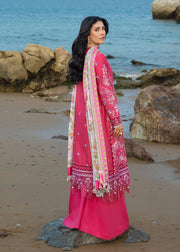 Sadaf Fawad Khan Siraa Embroidered Lawn Unstitched 3Pc Suit D-05 GULRUKH