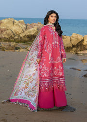 Sadaf Fawad Khan Siraa Embroidered Lawn Unstitched 3Pc Suit D-05 GULRUKH