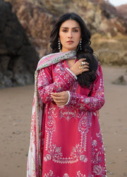 Sadaf Fawad Khan Siraa Embroidered Lawn Unstitched 3Pc Suit D-05 GULRUKH