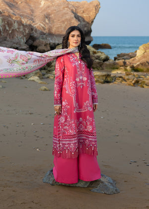 Sadaf Fawad Khan Siraa Embroidered Lawn Unstitched 3Pc Suit D-05 GULRUKH