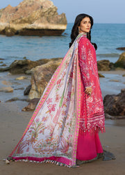 Sadaf Fawad Khan Siraa Embroidered Lawn Unstitched 3Pc Suit D-05 GULRUKH