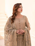 House of Nawab Miorah Embroidered Organza Unstitched 3Pc Suit D-05 ISOOD - B