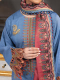 Rang Rasiya Carnation Embroidered Khaddar Unstitched 3Pc Suit D-05
