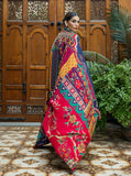 Zainab Chottani Embroidered Herringbone Unstitched 3Pc Suit D-05 Maya