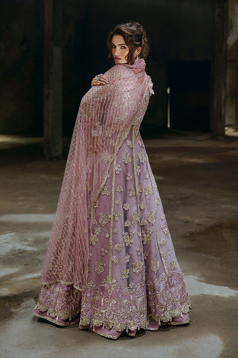 Mushq Stardust Embroidered Net Unstitched 3Pc Suit D-07 Spotlight Dreamer