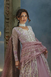 Mushq Stardust Embroidered Net Unstitched 3Pc Suit D-07 Spotlight Dreamer