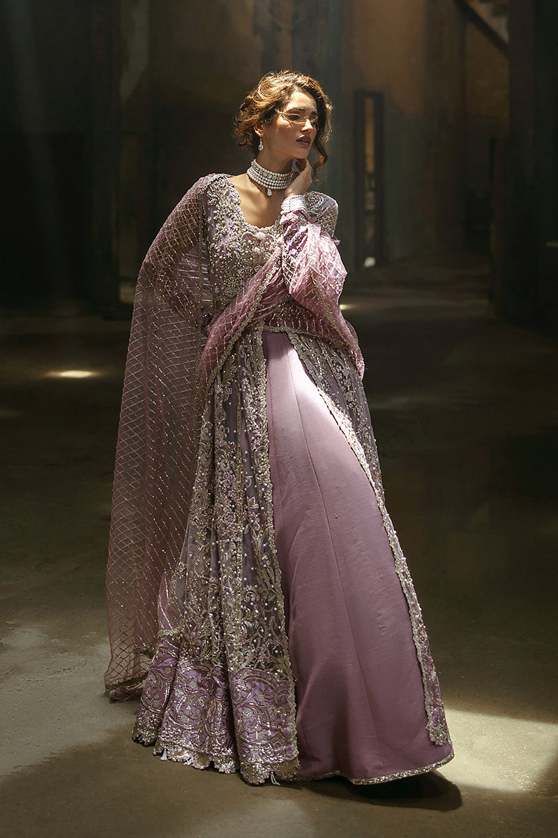 Mushq Stardust Embroidered Net Unstitched 3Pc Suit D-07 Spotlight Dreamer