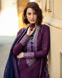 Mushq Broadway Embroidered Jacquard Viscose Unstitched 3Pc Suit - Endless Passion