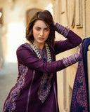 Mushq Broadway Embroidered Jacquard Viscose Unstitched 3Pc Suit - Endless Passion