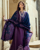 Mushq Broadway Embroidered Jacquard Viscose Unstitched 3Pc Suit - Endless Passion