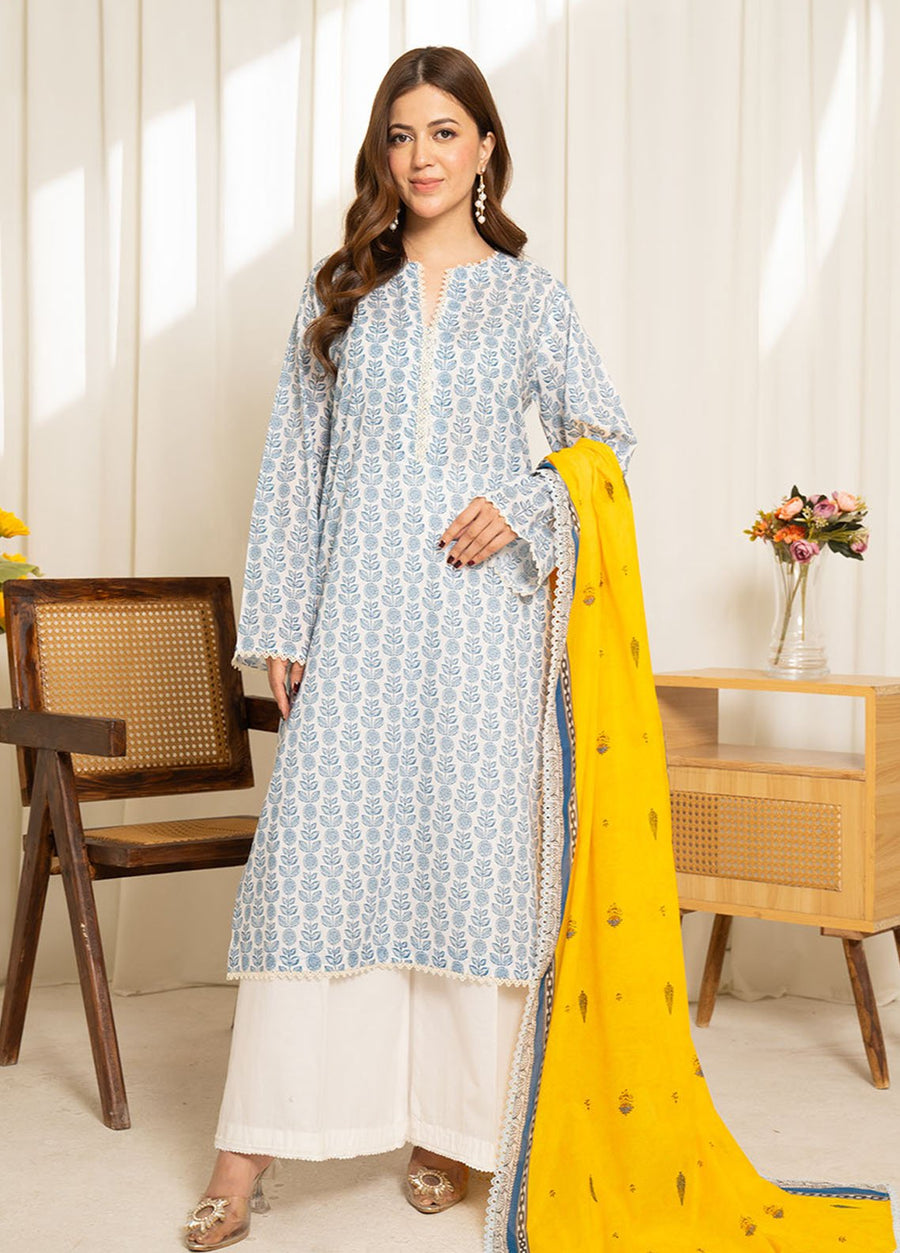 Coco by Zara Shahjahan Sule Printed Lawn Unstitched 3Pc Suit D-11
