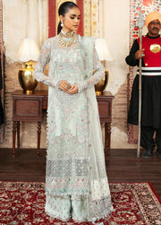 Afrozeh Hayat Unstitched Embroidered Chiffon 3 Piece Suit D-05 INARA