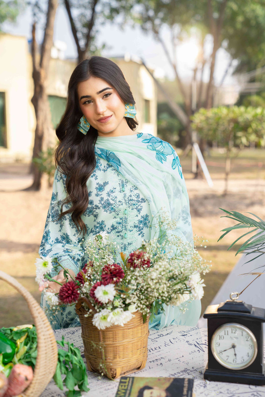 Spring Bell by Sanam Saeed Embroidered Lawn Unstitched 3Pc Suit D-05