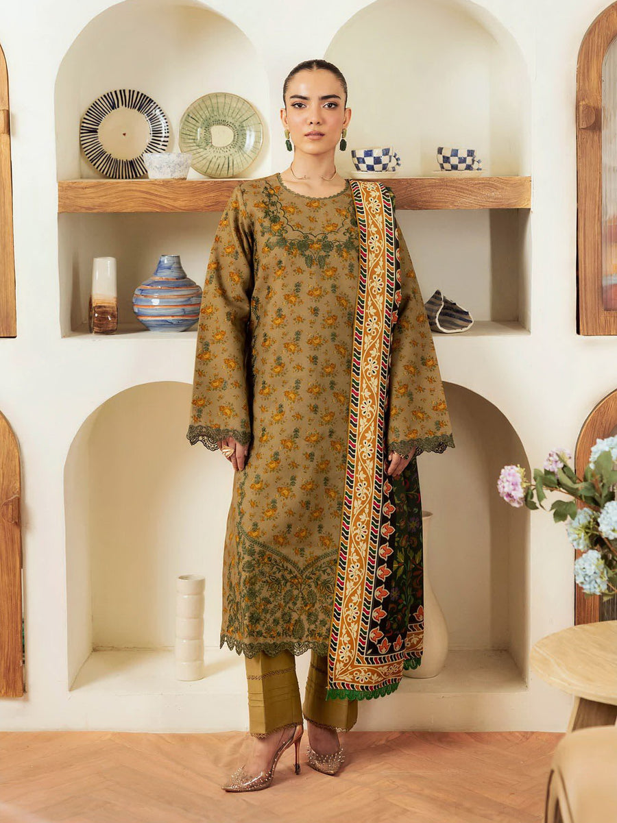 Nissa by RajBari Premium Embroidered Marina Unstitched 3Pc Suit D-05