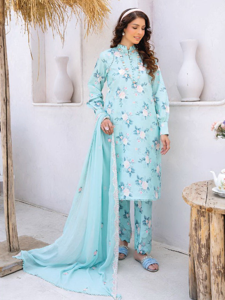 Gardenia by Humdum Embroidered Lawn Unstitched 3Pc Suit D-05