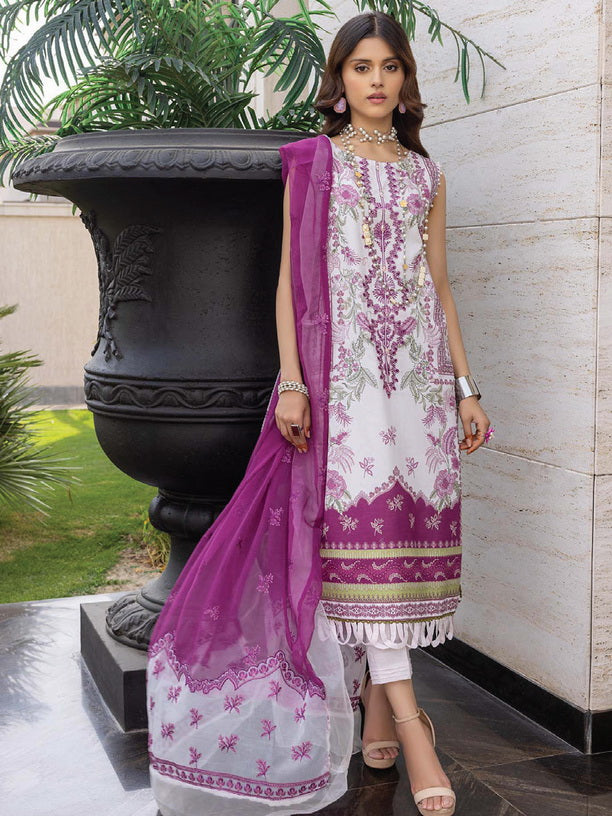 Belle ame by Humdum Embroidered Lawn Unstitched 3Pc Suit D-05