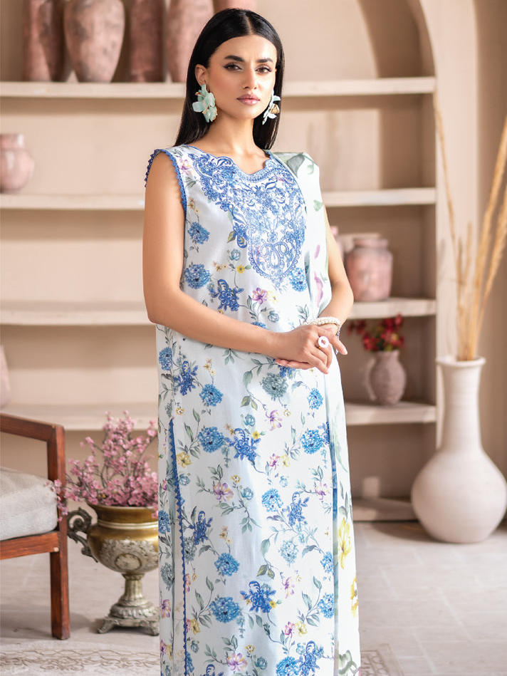 Janvi by Sanam Saeed Embroidered Lawn Unstitched 3Pc Suit D-05