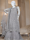 Malika Shahnaz Festive Vol-02 Unstitched Net 3 Piece Suit Design-05