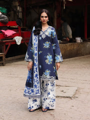 RajBari Nissa Floral Symphony Embroidered Lawn Unstitched 3Pc Suit D-05